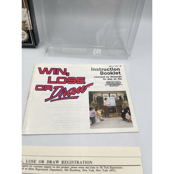 Win Lose Draw (Nintendo NES) Complete in Box CIB Near Mint - Picture 6 of 16